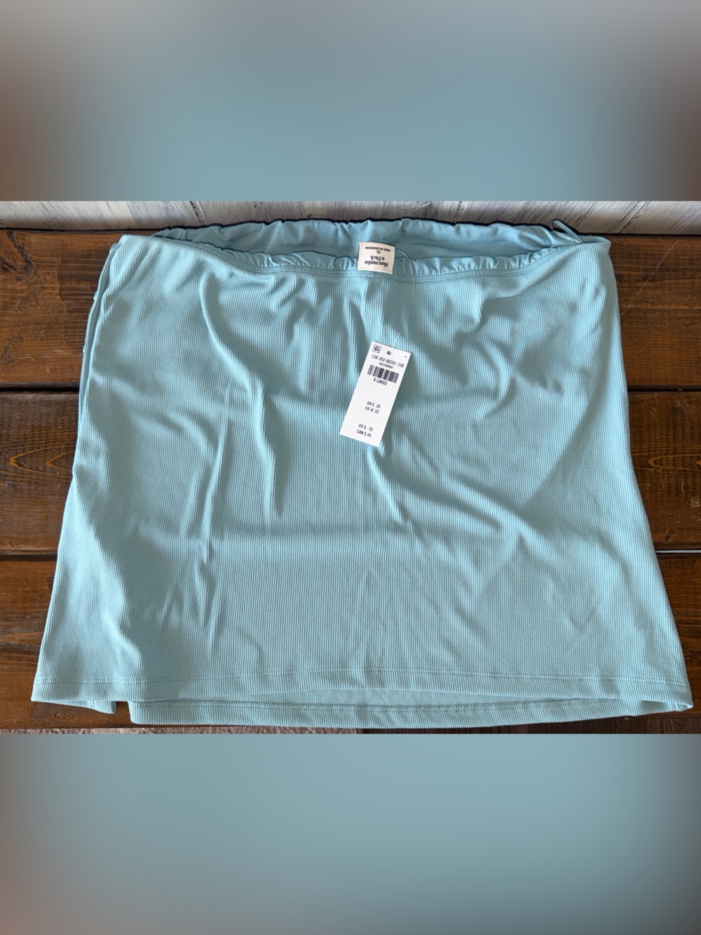 Abercrombie & Fitch Light Blue Ribbed Tank Top